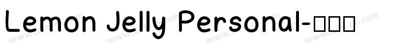 Lemon Jelly Personal字体转换